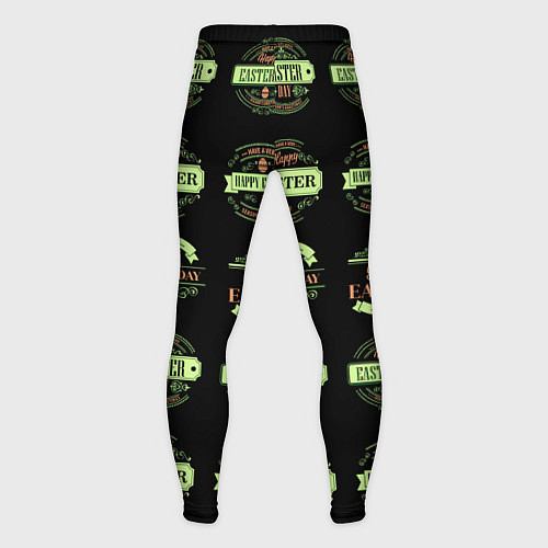Мужские тайтсы Easter holidays / 3D-принт – фото 2