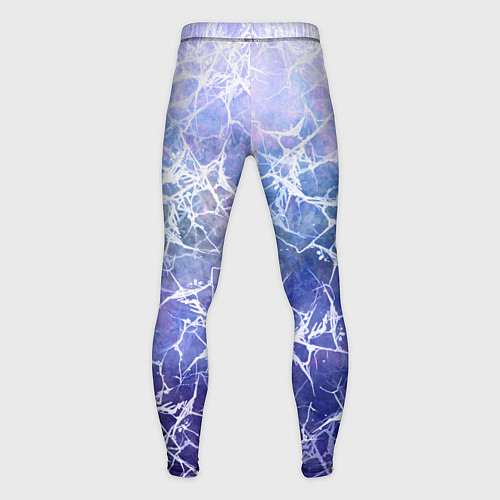 Мужские тайтсы Абстракция - white web on blue background / 3D-принт – фото 2