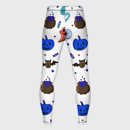 Мужские тайтсы Halloween white / 3D-принт – фото 2