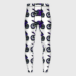 Мужские тайтсы Motorcycle purple gloss