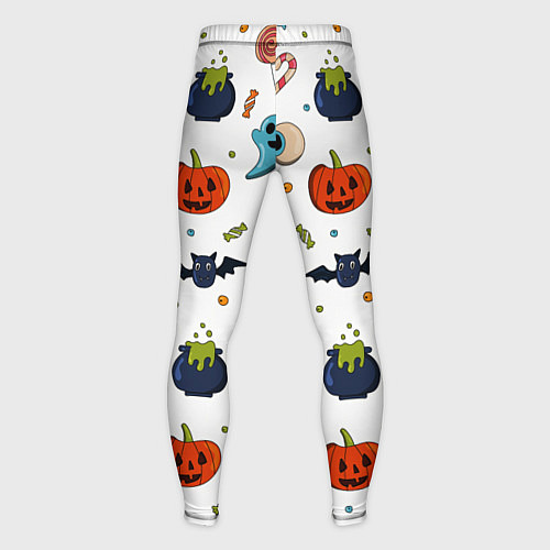 Мужские тайтсы Halloween pumpkin show / 3D-принт – фото 2