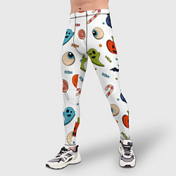 Тайтсы мужские Halloween pumpkin show, цвет: 3D-принт — фото 2