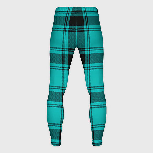 Мужские тайтсы Checkered blue / 3D-принт – фото 2
