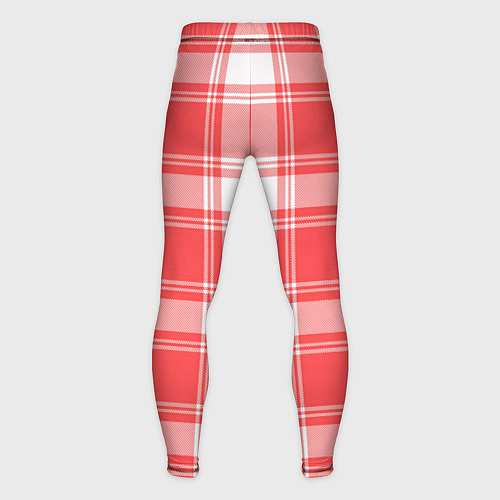Мужские тайтсы Checked red white / 3D-принт – фото 2