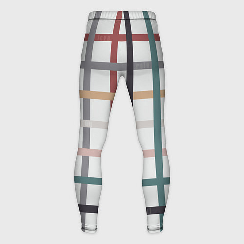 Мужские тайтсы Плетенка пастельная / 3D-принт – фото 2