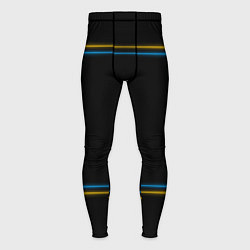 Мужские тайтсы Neon yellow light blue