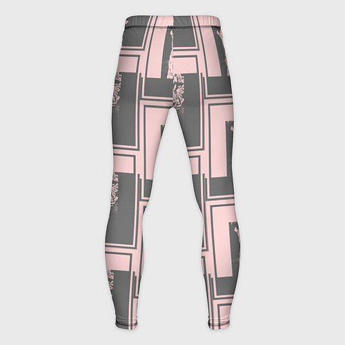 Мужские тайтсы Леопард в рамке / 3D-принт – фото 2