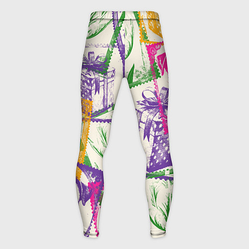 Мужские тайтсы Мопс и праздник / 3D-принт – фото 2