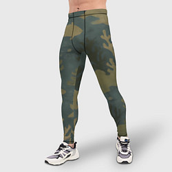 Тайтсы мужские Подводный камуфляж из рыб, цвет: 3D-принт — фото 2