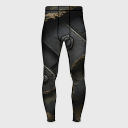 Мужские тайтсы Порванная камуфляжная ткань с металлом