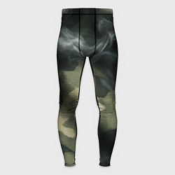 Мужские тайтсы Камуфляжная ткань с дымом