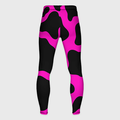 Мужские тайтсы Розовая коровья расцветка / 3D-принт – фото 2