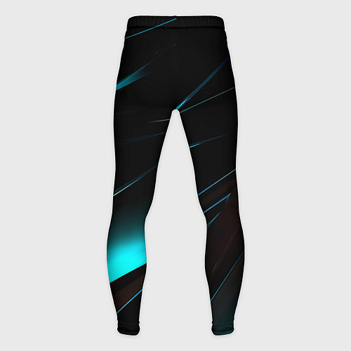 Мужские тайтсы Doom neon stripes / 3D-принт – фото 2