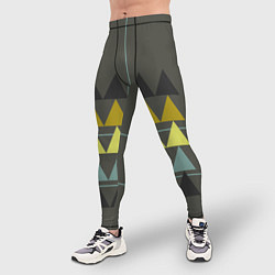 Тайтсы мужские Абстрактный лес геометрический, цвет: 3D-принт — фото 2