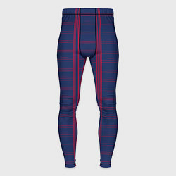 Мужские тайтсы Color blue cage pink stripes