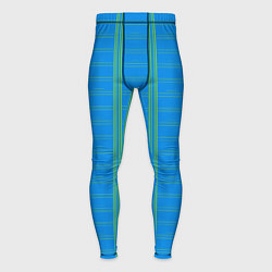 Мужские тайтсы Color light blue cage