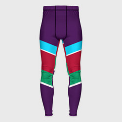 Мужские тайтсы Фиолетовый с полосами