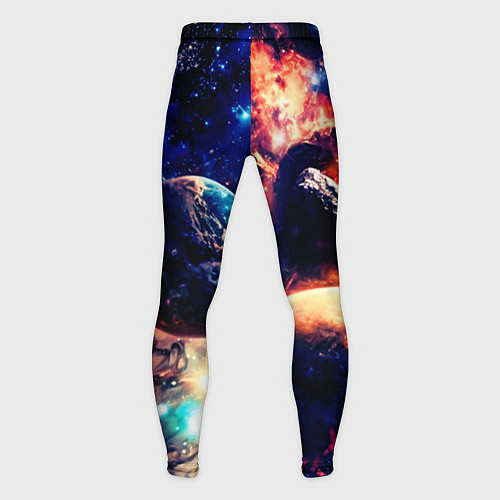 Мужские тайтсы Фантастический космос планеты / 3D-принт – фото 2