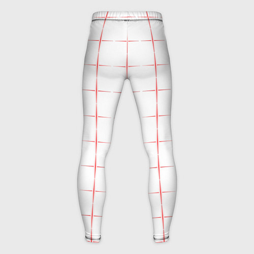 Мужские тайтсы Color white red crosses / 3D-принт – фото 2