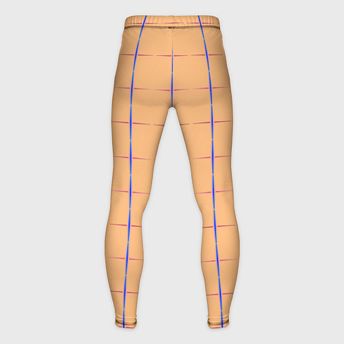 Мужские тайтсы Color beige blue cross / 3D-принт – фото 2