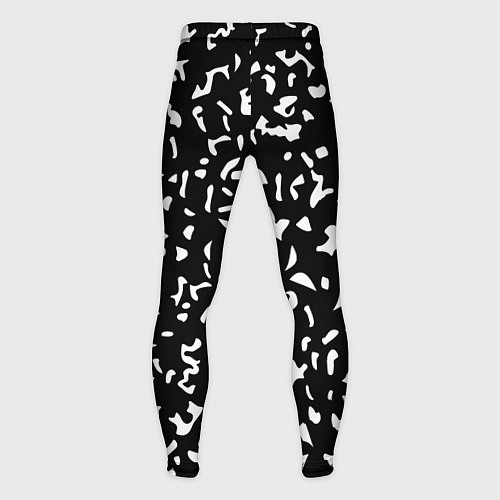 Мужские тайтсы Черный камуфляж / 3D-принт – фото 2