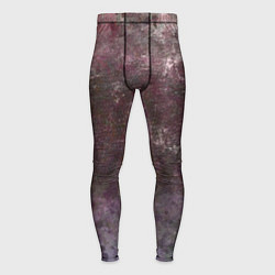 Тайтсы мужские Абстракция - brown-violet scales, цвет: 3D-принт