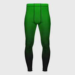 Тайтсы мужские Green gradient, цвет: 3D-принт