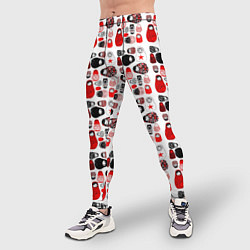 Тайтсы мужские Много матрешек, цвет: 3D-принт — фото 2