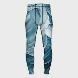 Мужские тайтсы Синяя краска импасто