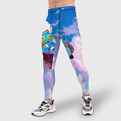 Тайтсы мужские Tiger Derpy in the clouds, цвет: 3D-принт — фото 2