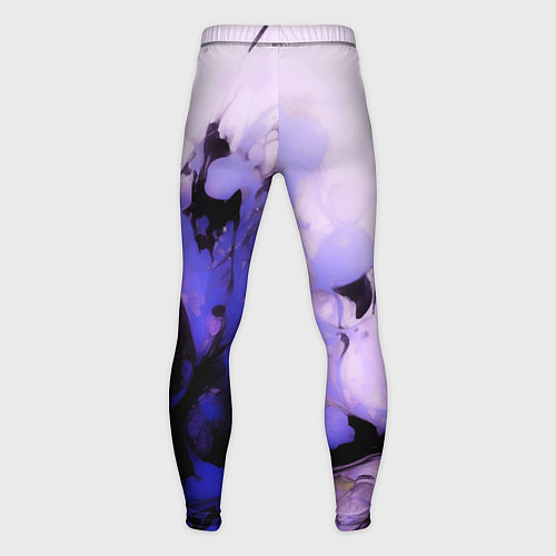 Мужские тайтсы Взрывной индиго светлый / 3D-принт – фото 2