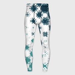 Тайтсы мужские Узорчатые пятна по диагонали, цвет: 3D-принт