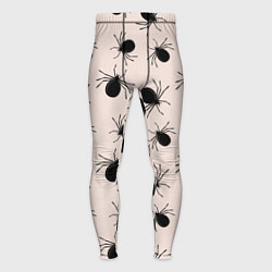Тайтсы мужские Паттерн с черными жуками, цвет: 3D-принт