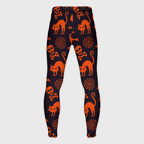Мужские тайтсы Паттерн с символами праздника Хэллоуин / 3D-принт – фото 2