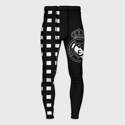 Тайтсы мужские Real Madrid клетка, цвет: 3D-принт