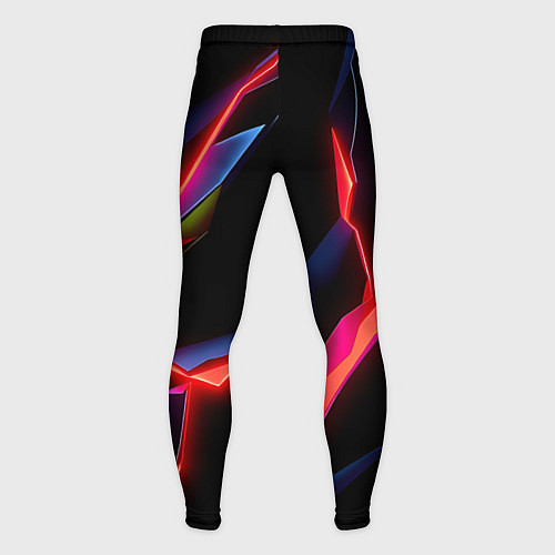 Мужские тайтсы Neon red / 3D-принт – фото 2