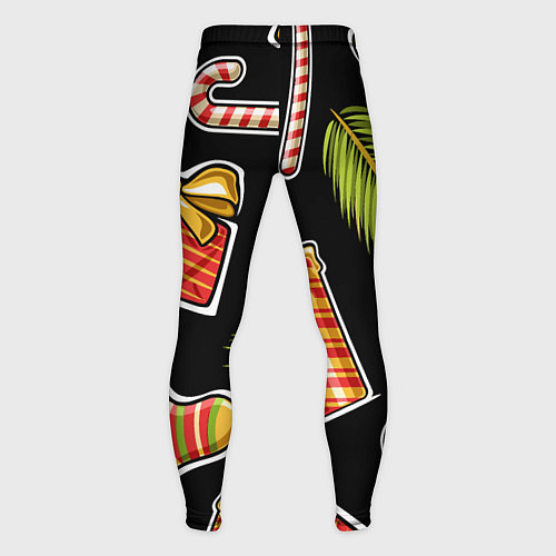 Мужские тайтсы Рождественский вайб / 3D-принт – фото 2