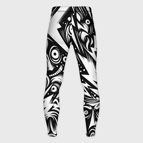 Мужские тайтсы Lightnings and faces - ai art fantasy / 3D-принт – фото 2