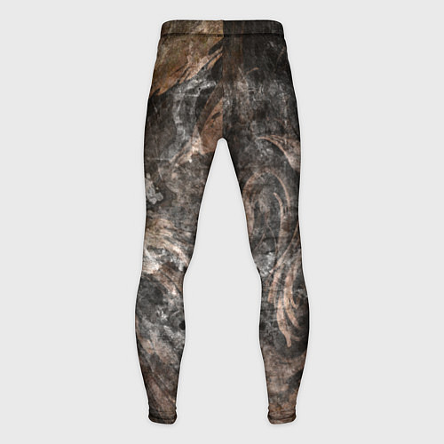 Мужские тайтсы Абстракция - brown darkness / 3D-принт – фото 2