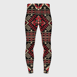 Тайтсы мужские Этнический славянский орнамент, цвет: 3D-принт