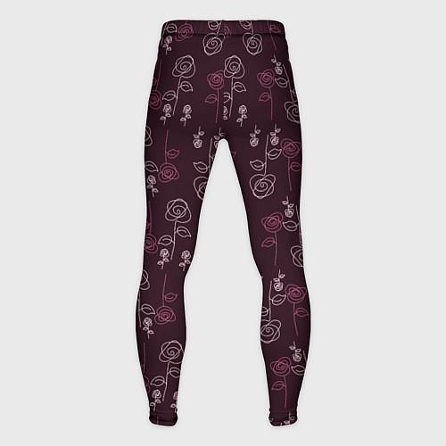 Мужские тайтсы Simple roses / 3D-принт – фото 2