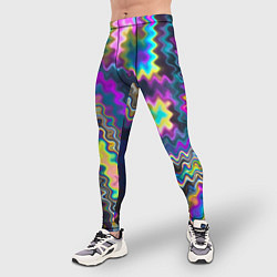 Тайтсы мужские Абстракция переливы, цвет: 3D-принт — фото 2