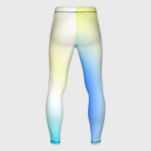 Мужские тайтсы Color yellow blue white / 3D-принт – фото 2