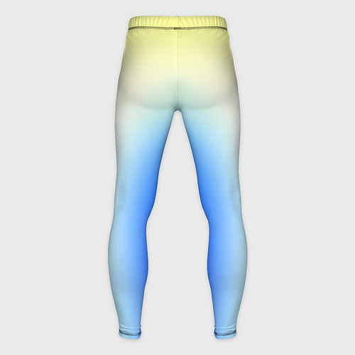 Мужские тайтсы Color yellow blue white / 3D-принт – фото 2