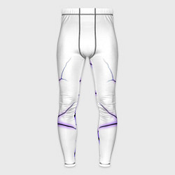Тайтсы мужские Color white purple, цвет: 3D-принт