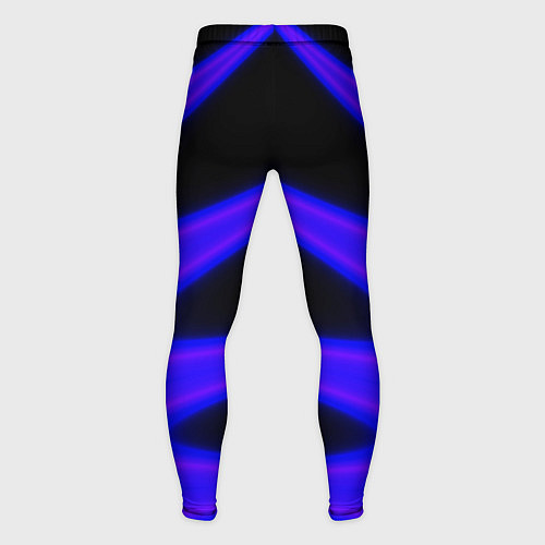 Мужские тайтсы Color neon blue / 3D-принт – фото 2