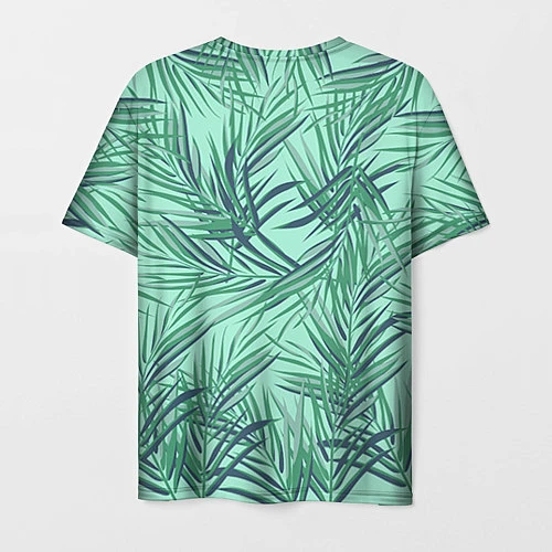 Мужская футболка Тропический жених / 3D-принт – фото 2