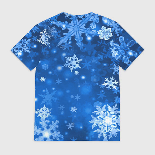 Мужская футболка Новогодний Пикачу в полете / 3D-принт – фото 2