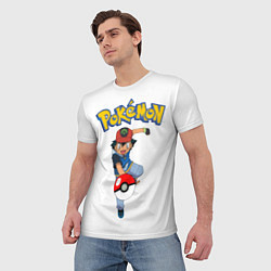 Футболка мужская Pokemon: Ash Ketchum, цвет: 3D-принт — фото 2
