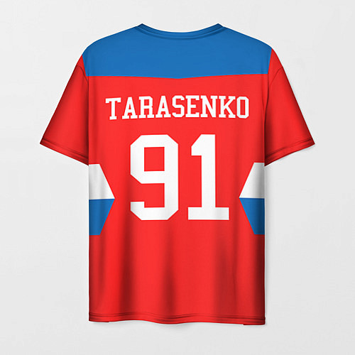 Мужская футболка Сборная РФ: #91 TARASENKO / 3D-принт – фото 2